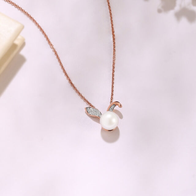 Enchanted Radiance Pearl & Diamond Necklace,,hi-res image number null