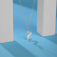 Contemporary Initial Z Silver Charm,,hi-res view 1