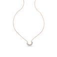 14 KT Rose Gold Floral Diamond Necklace,,hi-res view 3