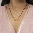 Perfectly Paired Gold & Diamond Viti Mangalsutra,,hi-res view 2