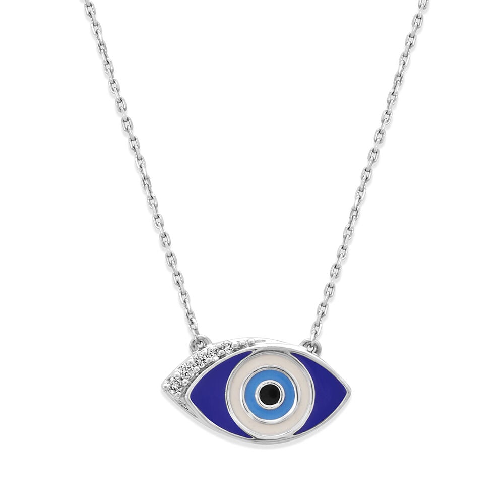 14kt White Gold Twinkling Talisman Diamond Necklace