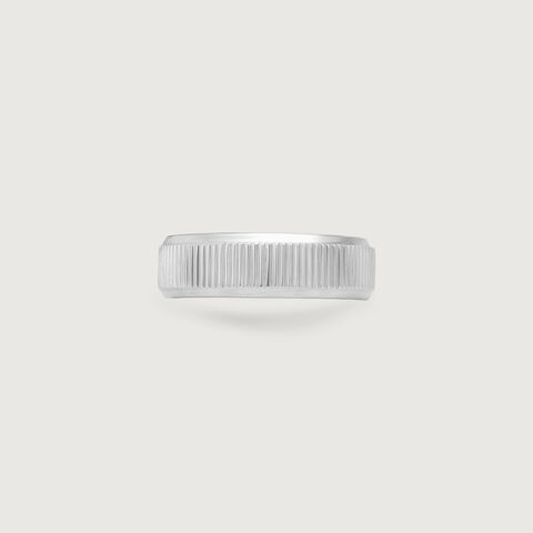 Textured Bold Silver Ring