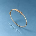 Refined Geometric Gold Bangle,,hi-res view 1