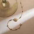 Radiant Floral Gold Mangalsutra Bracelet,,hi-res view 1