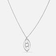 Guardian Eye Silver Necklace,,hi-res view 3