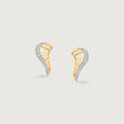Graceful Wing Diamond Stud Earrings,,hi-res view 3