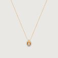 Golden Halo Drift Diamond Necklace,,hi-res view 3