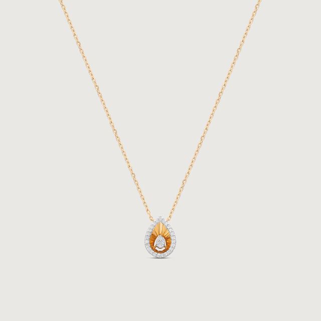 Golden Halo Drift Diamond Necklace,,hi-res image number null