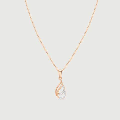 Fancy Sway Diamond Pendant