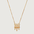 Warli Dreams 22KT Gold Pendant & Chain,,hi-res view 3