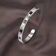 Faceted Edge Silver Kada,,hi-res view 1