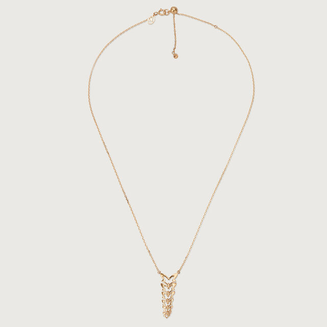 Butterfly Ballet 14KT Yellow Gold Necklace,,hi-res image number null