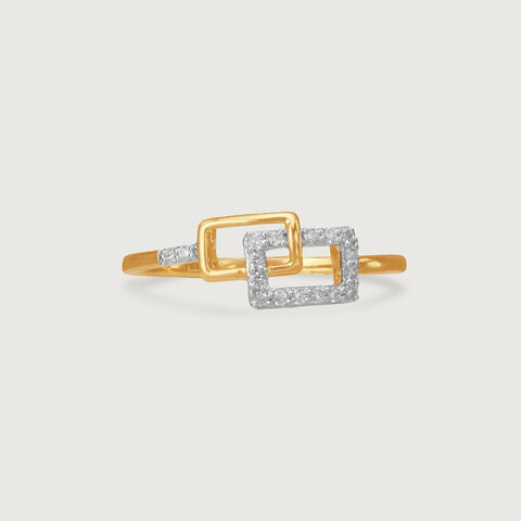 Link and Lit Diamond Ring