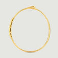 Refined Geometric Gold Bangle,,hi-res view 4