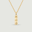 Faceted Textured Gold Pendant,,hi-res view 3