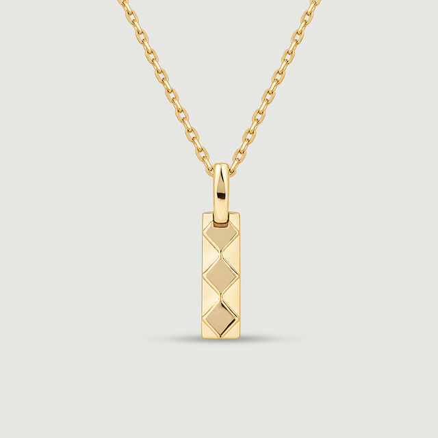 Faceted Textured Gold Pendant,,hi-res image number null