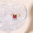 Scarlet Blooms Ruby & Diamond 14KT Finger Ring,,hi-res view 1