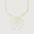 Midnight Glint Gold & Diamond Necklace,,hi-res view 4