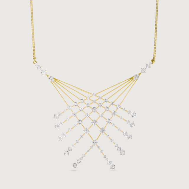 Midnight Glint Gold & Diamond Necklace,,hi-res image number null