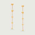 Pretty Cosmic Splendour 18KT Modular Planet Drop Earrings,,hi-res view 2