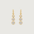Poised Orbit Diamond Drop Earrings,,hi-res view 3