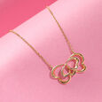 Hearts Symphony 14kt  Gold Pendant with Chain,,hi-res view 1