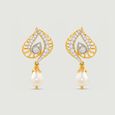 Radiant Diya Pearl Diamond Drop Earrings,,hi-res view 3