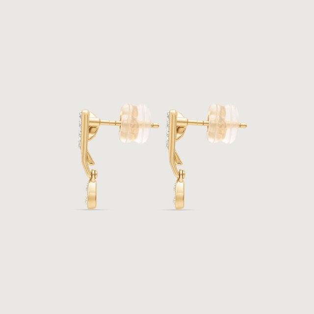 Linear Poise Diamond Drop Earrings,,hi-res image number null