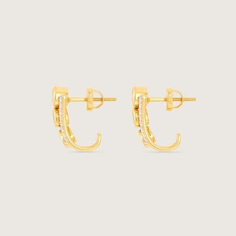 Lustrous Vine Polki Diamond Hoop Earrings