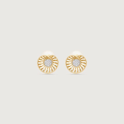 Radiant Rhythm Diamond Stud Earrings