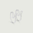 Graceful Curve Silver Toe Rings,,hi-res view 3