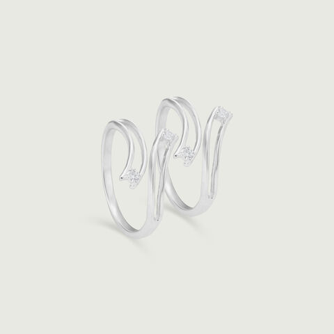 Graceful Curve Silver Toe Rings