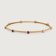 Colour Splash Gemstone & Diamond Bangle,,hi-res view 3