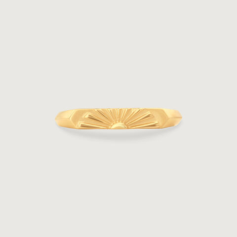 Radiant Minimal Gold Ring