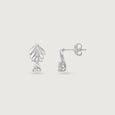 Sassy Leaf Silver Earrings and Pendant Set,,hi-res view 6