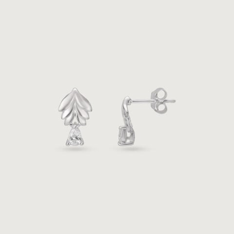 Sassy Leaf Silver Earrings and Pendant Set