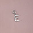 Elegant Initial E Silver Charm,,hi-res view 1