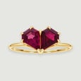 Romantic Faceted Pink Garnet Ring,,hi-res view 1