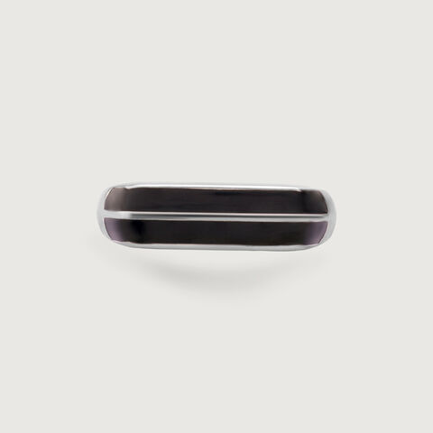 Modern Contour Silver Ring
