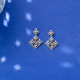 Filigree Fantasy Gold & Diamond Drop Earrings,,hi-res view 1