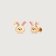Snuggle Bunny Gold Stud Earrings,,hi-res view 4