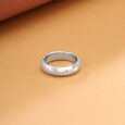 Glossy Dome Silver Ring,,hi-res view 1