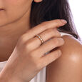 Linked Brilliance Gold & Diamond Finger Ring,,hi-res view 2
