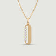Sleek Linear Diamond Pendant,,hi-res view 3
