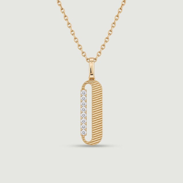 Sleek Linear Diamond Pendant,,hi-res image number null