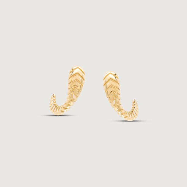 Chevron Trend Gold Stud Earrings,,hi-res image number null