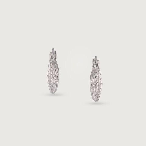 Groovy Twist Silver Earrings