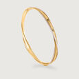 Sleek Twist Rose Gold Bangle,,hi-res view 4
