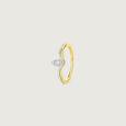 Exquisite Flourishing Diamond Platinum Gold Ring,,hi-res view 4
