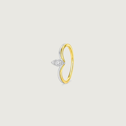 Exquisite Flourishing Diamond Platinum Gold Ring